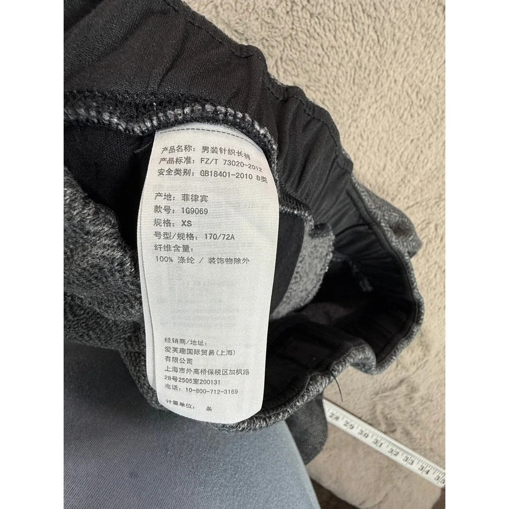 Abercrombie & Fitch Herringbone Jogger Pants XS‎ Zip Pockets Drawstring Winter